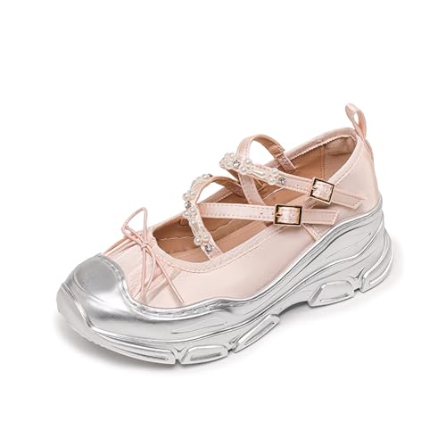 Princess Tutu Chunky Ballet Sneakers Women Platform Mesh Dad Walking Shoes Comfortable Breathable Casual Fashion Running Shoes
