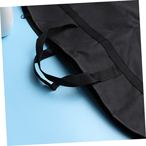 2pcs Portable Garment Bag for Travel Breathable Dress Cover for Suits and Gusseted Design for Storage Oxford Black2