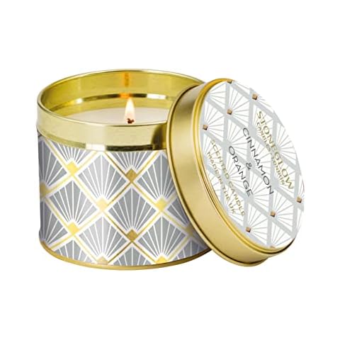 Stoneglow - Seasonal Collection - Cinnamon & Orange - Scented Candle Tin Cover