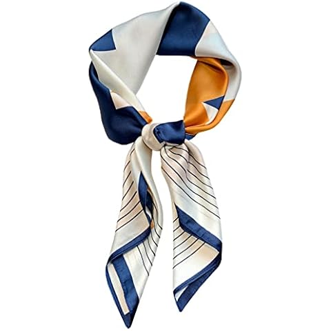 MAIRY Silk Neck Scarf Hijab Scarfs for Women Square Headscarves Bandanas Satin Head Scarfs Fashion Neckerchief Ladies Scarves GB070220 Cover