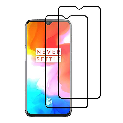 [2 paquetes] OnePlus 7 Protector de pantalla, OnePlus 7 cobertura completa, protector de pantalla de vidrio templado HD transparente para 6.41 '' OnePlus 7