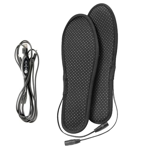 Plantillas Calentadoras para Zapatos,Plantillas Calentadoras para Calzado, Calentador Exterior de Felpa Corta USB, Térmica Eléctrica Antideslizante Plantillas Calentadoras