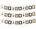 DS. DISTINCTIVE STYLE 2x3 Picture Frame Wall Decor, 30 Pieces Hanging Paper Mini Picture Frame Compatible with Polaroid, Fujifilm Instax Mini 12/11/9/40/8 Film