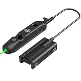 SeerGuard GML-G Green Laser with Pressure Switch Compatible with M-LOK Rechargeable Tactical Rifle Lazer Beam, Tape Switch Mounting Plate Included