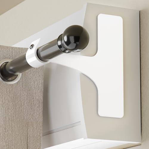 Soporte autoadhesivo para barra de cortina sin taladrar