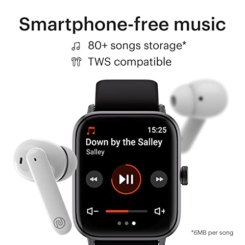 Image of Noise ColorFit Pro 3 Alpha Bluetooth Calling Smart Watch with Alexa Built-in, Fast Charging, 1.69 inch(42cm) Display, 80+ Songs Storage, 100 Sports Modes, 5ATM Waterproof & Noise Health Suite (Jet Black)