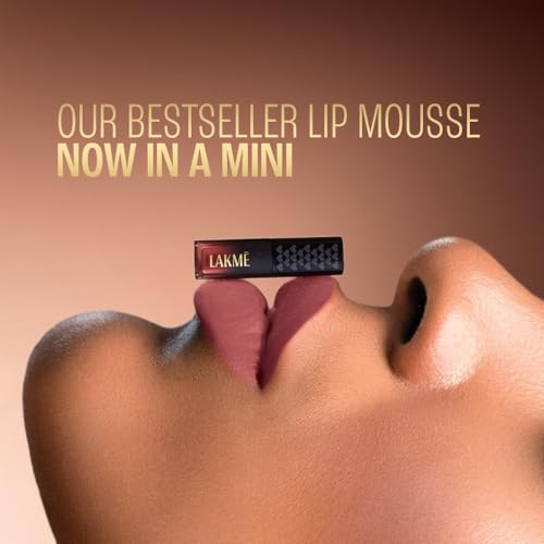 Image of Lakme Xtraordin-Airy Lip Mousse, Velvet Matte Finish, with air-light texture, enriched with cocoa butter for nourished & moisturised lips, Liquid Lipstick - Blush Nude (1.8g) (Pack of 2)