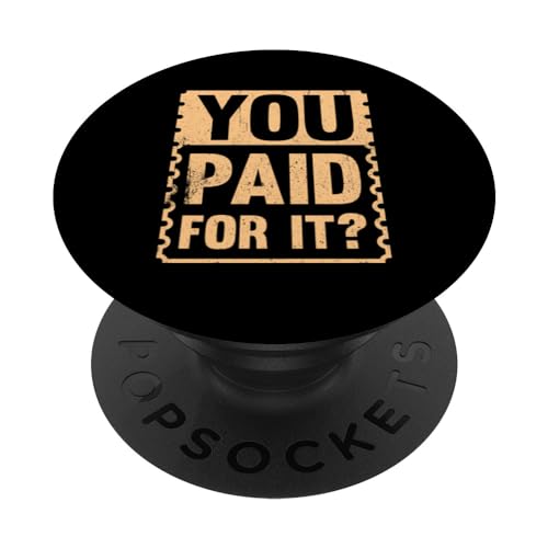You Paid For It? Couponing PopSockets Swappable PopGrip, Black