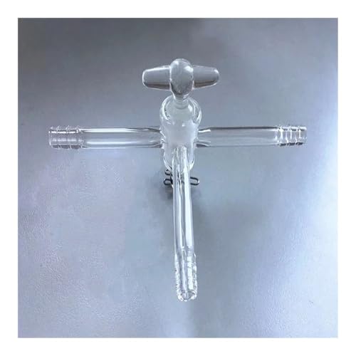Vanne en verre en T de laboratoire avec raccord à trois voies 2mm