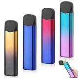 4 accendini elettronici, ricaricabili tramite USB, accendino a due lati, antivento, senza fiamma, per candele (senza gas)