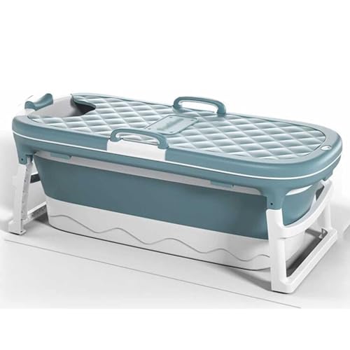 Bañera portátil grande para adultos con bidé y sauna, plegable, para el hogar, spa, jacuzzi, bañera japonesa de 54 pulgadas, cabina de ducha, compacta y práctica