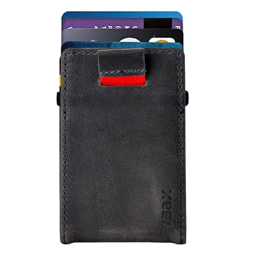 Image of RFID Minimalist Slim Wallet for Men and Women, Holds Up to 12 Cards, Cash, Key Thin and Lightweight Credit Card Holder Grey Eco Leather