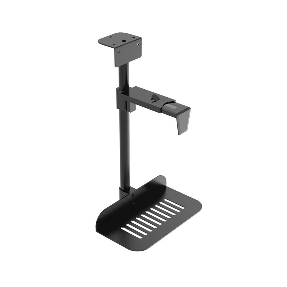 SaryEdge Adjustable Monitor Stand PC Mount Under Desk Adjustable Under Desk and Wall PC Mount, CPU Case Holder with Swivel Action and Secure Locking Arm Monito,