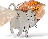 Cat Bread Clip, Cat Butt Bread Clip Funny 3D Printed Bag Holder, Novelty Kitchen Gadget for Cat Lovers, Quirky Home Kitchen Supplies Gift, 5'x5' (1pcs)