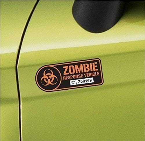 Zombie Response Vehicle Sticker Set Vinyl Decal Car Truck SUV Decal Badge Halloween - Image 3