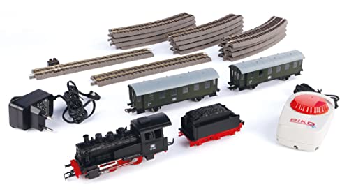 Train miniature coffret de départ voyageurs avec rails ballast modélisme - 3