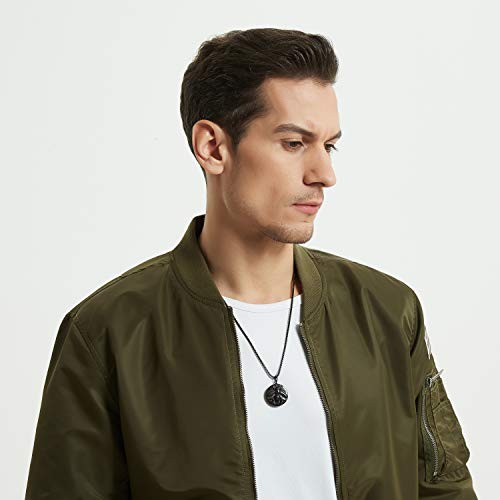 COAI Black Obsidian Necklace for Men Women, Bee Pendant Crystal Necklace2