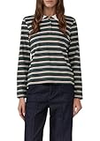 s.Oliver Langarm-Poloshirt mit Streifen