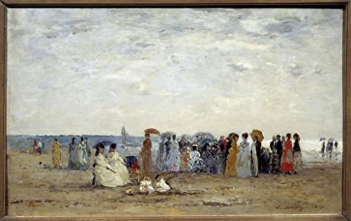 Tableaux Graffiti Art Mural : affiche de Trouville par Eugène Boudin 60x90cm