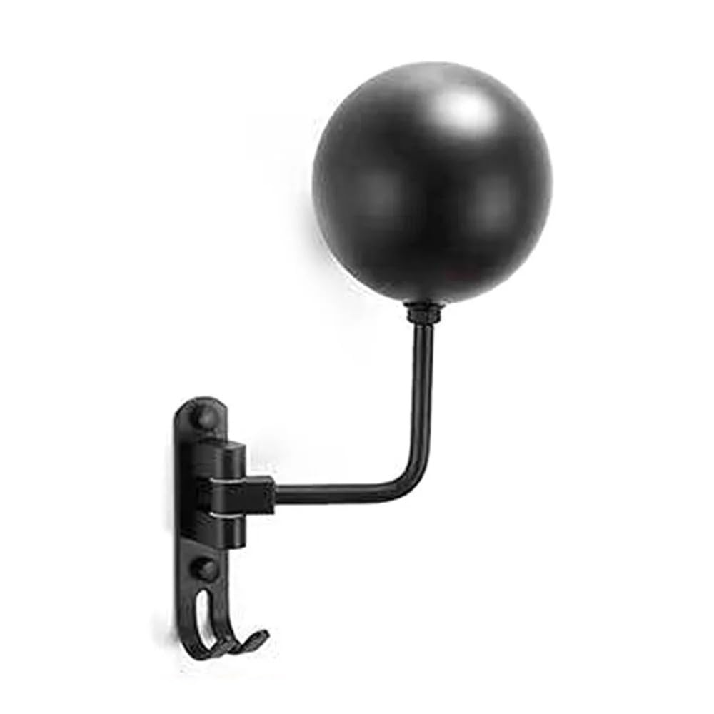 HESHUWEN Helmet Holder Motorcycle Helmet Holder Metal Hat Storage Rack Wall-Mount/Floor-Mounted Hanger Display Stand For Helmets Cap Wigs(Wall-Mounted)