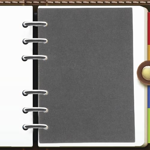 Páginas Interiores de Recambio A6 de 6 Agujeros STOBAZA Papel Blanco Suelto para Cuaderno 4