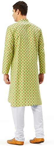 Maple Clothing Kurta Pajama Printed Cotton Indian Apparel for Men3
