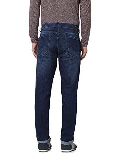 Image of JACK & JONES Men's Mid Rise Boyfriend Slim Jeans (12208656-Denim)