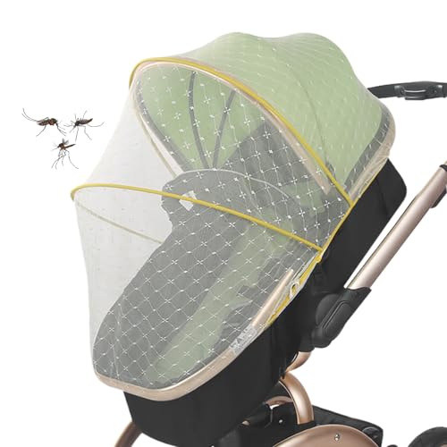 Red de protección para cochecito de bebé, cubierta de protección plegable y estable, red de cochecito, red protectora, malla portátil para cuna, red transpirable para cochecito de bebé para viajes al
