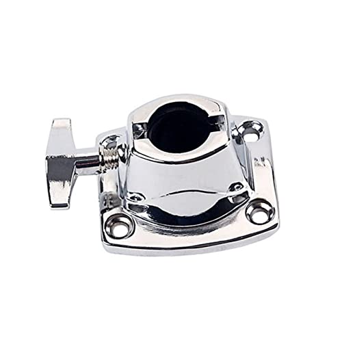 Holibanna Durable Tom Cymbal Holder Clamp Percussion Replacement Accessory for Drum High Grade Material Lightweight Design Compatible with Various Drum Kits Silver