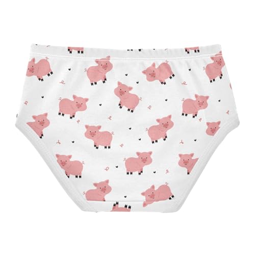 Girls Underwear Soft Cotton Cute Pig Kids Panties in Sizes 2/3t, 4t, 5t, 6 and 82