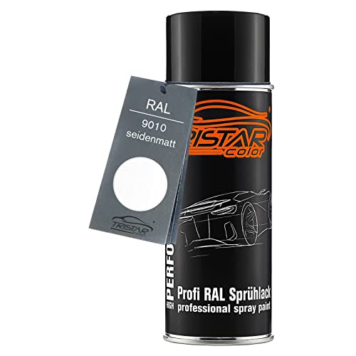TRISTARcolor RAL 9010 Reinweiss Spraydose 400 ml seidenmatt schnelltrocknend