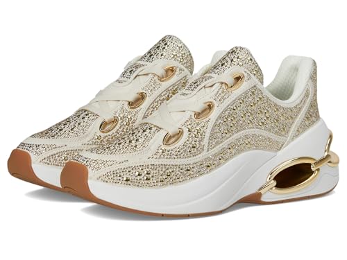 Michael Kors Women's Toni Trainer, Cream, 5.5 by Michael Kors - Used condition - Image 2