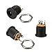 Lsgoodcare 5.5MM x 2.5MM 10Pack Male DC Power Plug Power Jack Adapter Connector&5.5MM x 2.5MM Female Dc Power Jack 3Pin Panel Mount Connector&10Pack Dustproof Plug