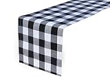 home·fsn Buffalo Check Table Runner 14 x 60 inch Tablerunners 100% Cotton for Family Dinner, Outdoor