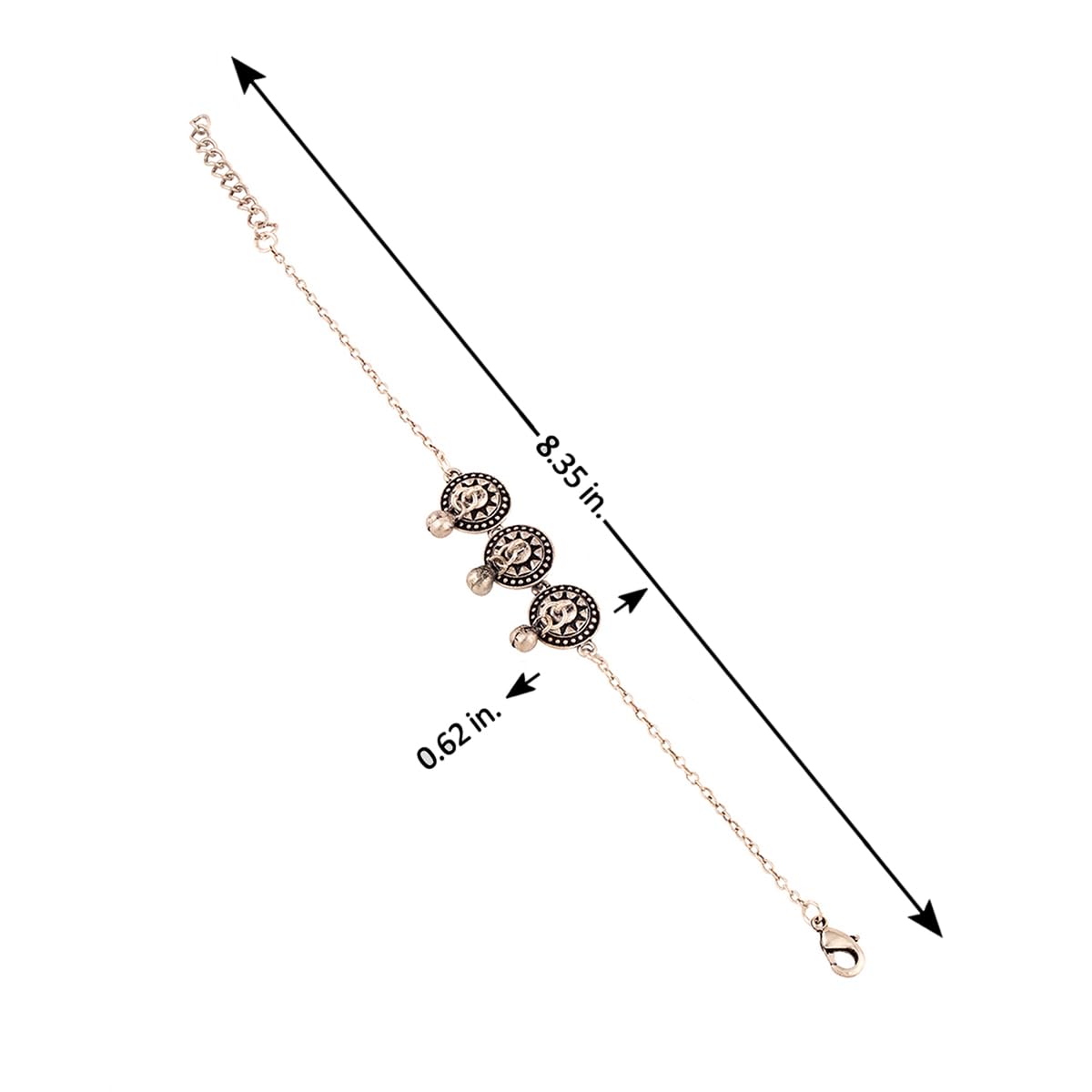 Taal Mridang Tabla Anklet - Indian Classical Dance Jewelry