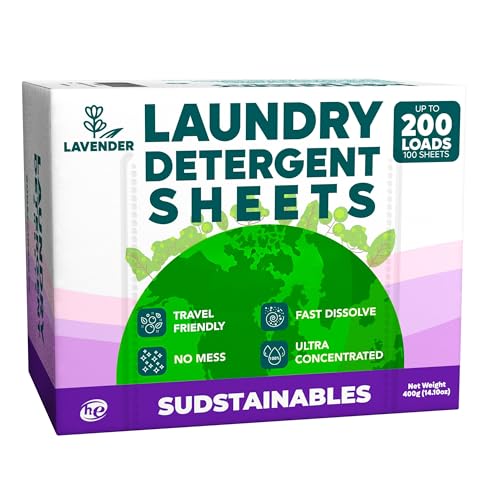 Sudstainables Laundry Detergent Sheets 200 Loads – Dissolvable Laundry Sheet