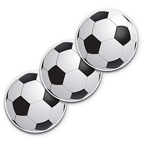 5x5 Soccer Ball Sticker 3-Pack 100% Waterproof Soccer Stickers for Car Bumper Stickers Soccer Soccer Ball Decal