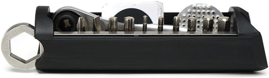 Hidden Tool Set For Brompton Bike Compact Design Fits Frame Includes Wrench & Internal Storage Bag for Spare Tubes Essentials 140mm*35mm Metal + Plastic 198g A/C/P Models Compatible(B)