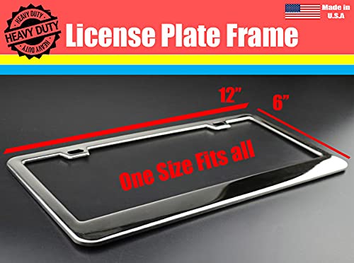 Black Personalized Customazible Script Metal License Plate Frame #TOP2
