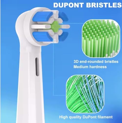 Replacement Heads ”Compatible with” Oral B IO Electric Toothbrush,Toothbrush Brush Heads Compatible with” IO 3/4/5/6/7/8/9 Series, 4 Count Plaque Control (White) image 5