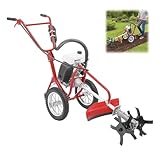 HUOMMGS 2 in 1 Tondeuse Thermique & Motoculteur Thermique Motobineuse | 63 cm³ | 4 CV | 4 Temps Moteur | Largeur de Travail 440mm | Profondeur de Travail 100mm | Motoculteur Essence