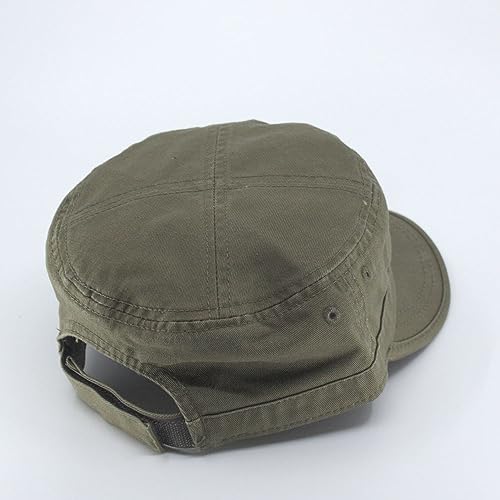 Image of The Vintage Year Heavy Stitching Washed Cotton Cadet Hat - Durable Military Baseball Cap for Men & Women, Outdoor Casual Wear