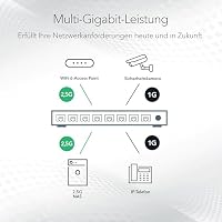 NETGEAR 8-Port Multi-Gigabit Ethernet Plus Switch (MS308E) – Managed, mit 8 x 1G/2,5G, Desktop- oder Wandbefestigung und eingeschränktem Schutz über 5 Jahre – Ansicht 5