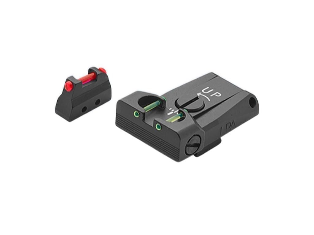 Set Tacca di Mira in Acciaio con Fibre Ottiche per Pistola Beretta 92 96 98 M9A1