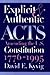 Explicit and Authentic Acts: Amending the U.S. Constitution, 1776-1995