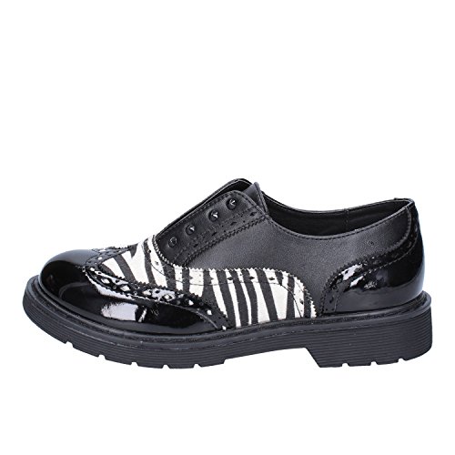 ENRICO COVERI Oxford-Flats Baby-Girls Leather Black 5-5.5 US