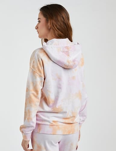 Image of Amazon Brand - Symbol Women Cotton Hooded Relaxed Fit Sweatshirt (Tie-Dye | Pullover) (Available in Plus Sizes)