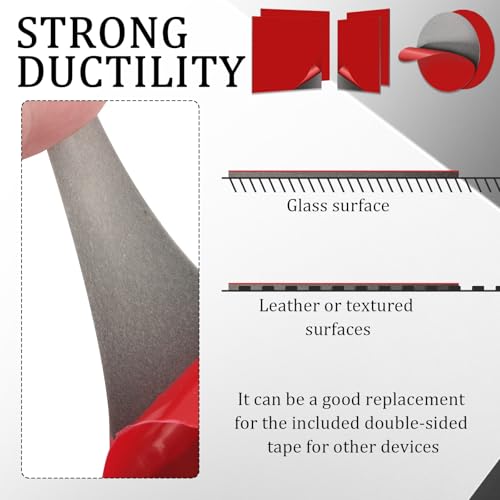 Image of Sticky Pad for Car Dashboard,Heat Resistant Dash Cam Adhesive Replacement Pad for Fixing Car Camera,Car Cell Phone Holder,Upgrade Dash Cam Sticky Pads Car Dashboard Accessories 6PCS