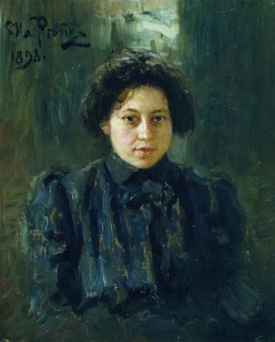 Tableau portrait fille de Repin : superbe impression sur toile 60x90cm