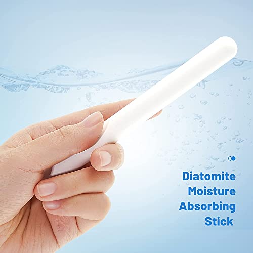 Image of NUHUi Drying Stick Rod, White, 14 Pieces S | Reusable, Absorption, Moisture-Proof for Toys & Clothing, Dehumidifier & Desiccant